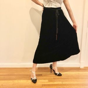 Vintage 80s Anthony Muto AM/PM black velvet skirt
